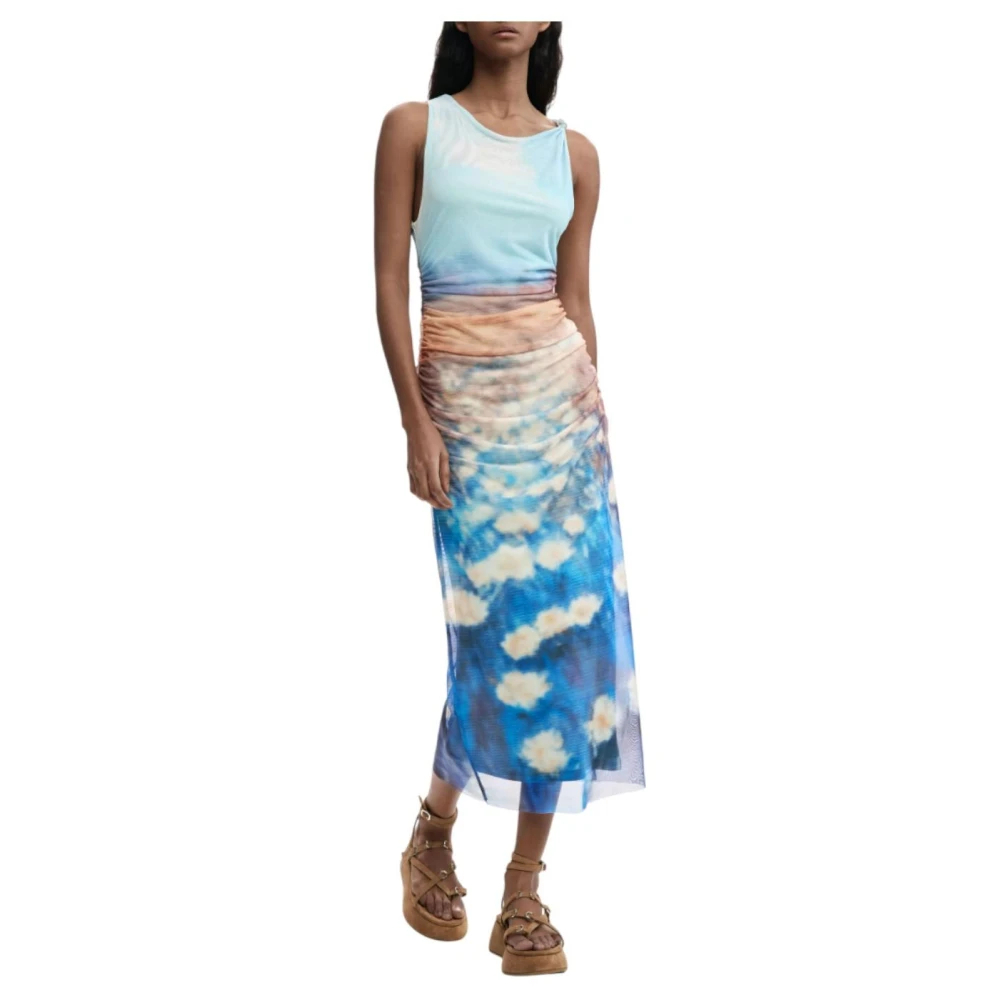 Desigual Damen Multicolor - Midi-Kleider - Dresses - Mehrfarbig - L