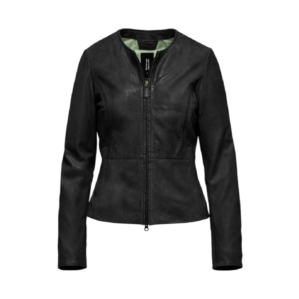 Bomboogie Damen Schwarz - Arya Lederjacke - Jackets - K - M