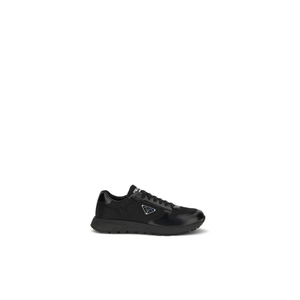 PRADA CALZATURE | Black Re-Nylon and brushed leather Prax 01 sneakers | Man | 8 - Bild 6