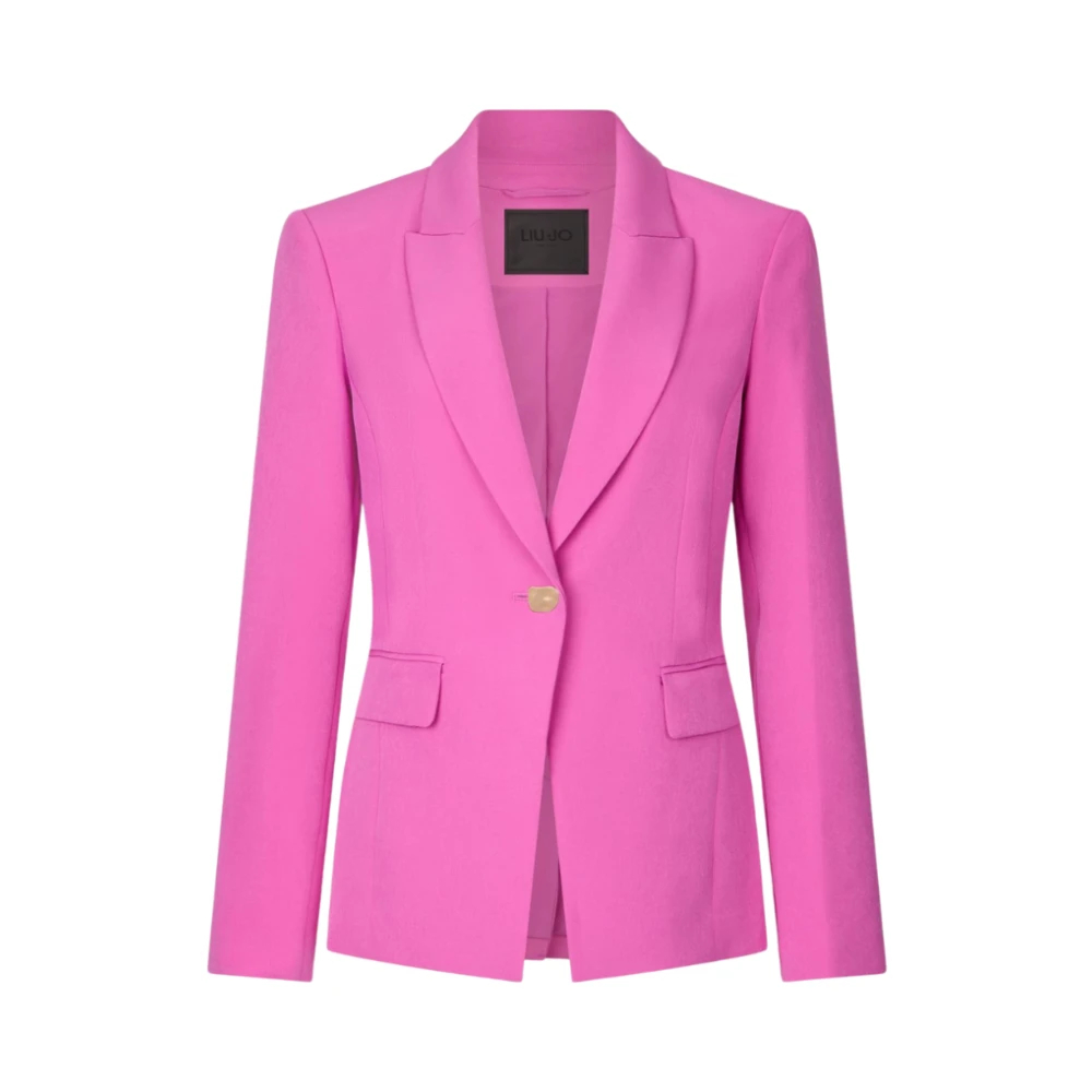 Liu Jo Damen Rosa - Slim-Fit Blazer - Jackets - Xl