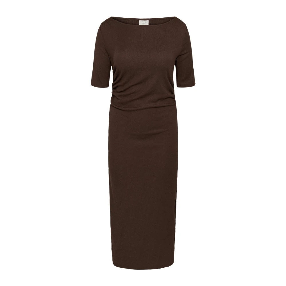 Kaffe Curve Damen Coffee Bean Midikleid "Damen Kleid Kckristin" erhältlich in Größe von Baur - Bild 4