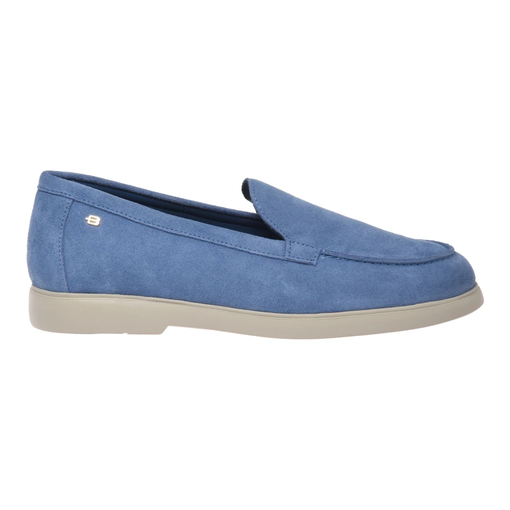 Baldinini Damen Blau - Suede Loafer - Shoes - 41 Eu