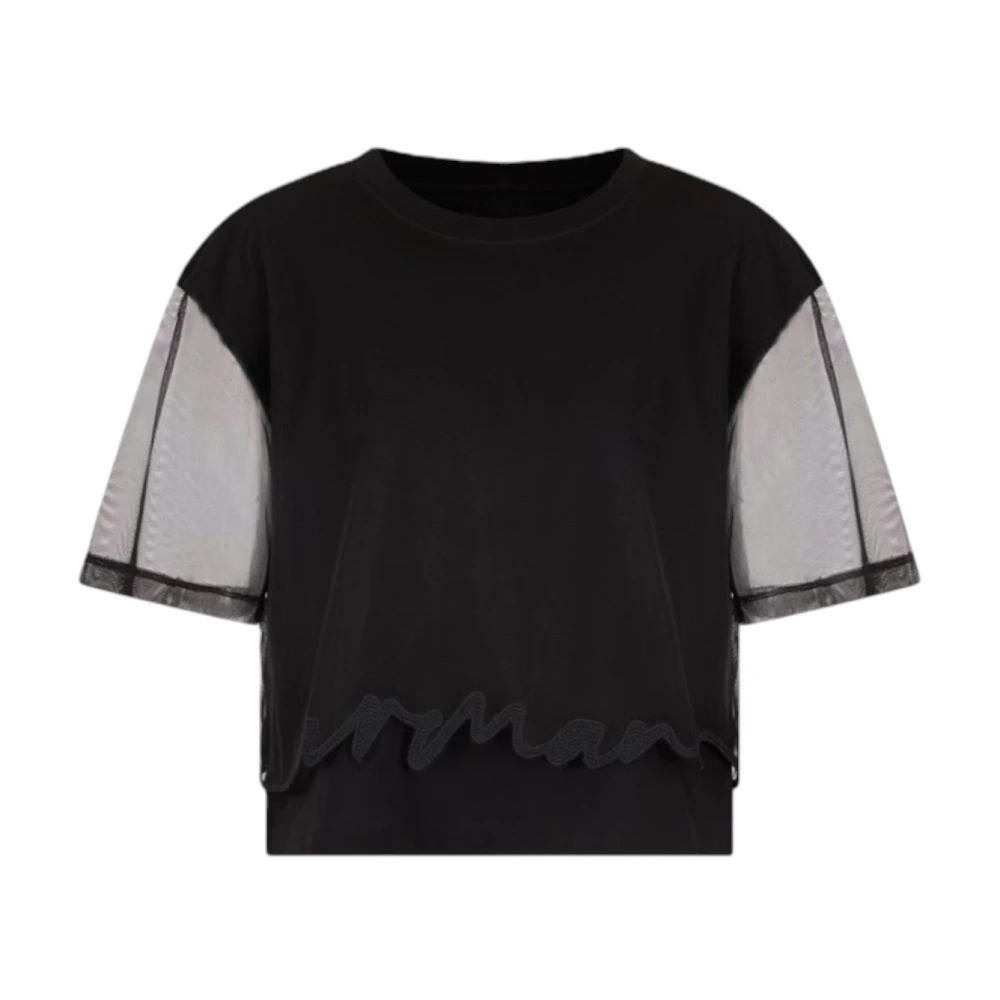 Armani Exchange Damen Schwarz - T-Shirt - Tops - K - Xl