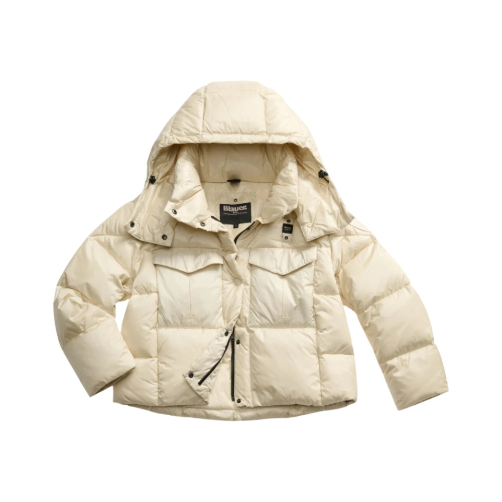 Blauer Damen Beige - Short Glossy Down Jacket Laval - Jackets - Xs