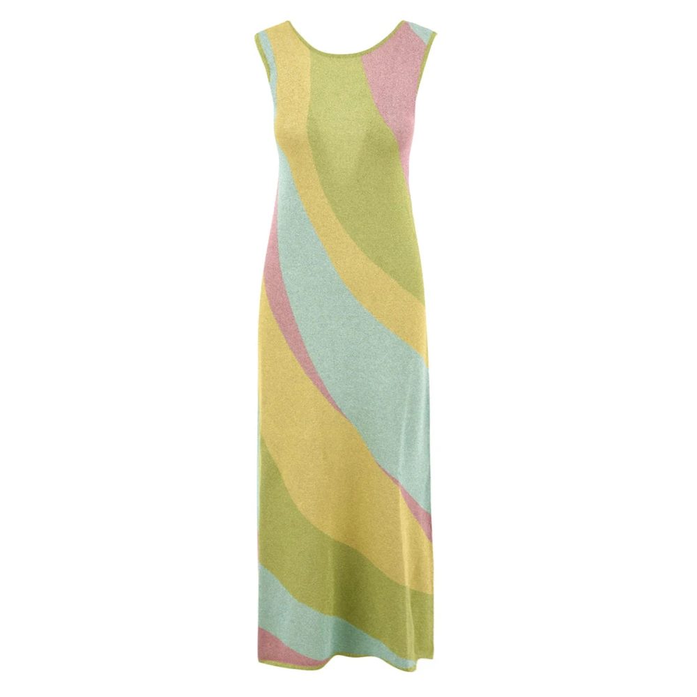 Akep - Jacquard Waves Long Dress - Dresses - Damen - Mehrfarbig - Xs