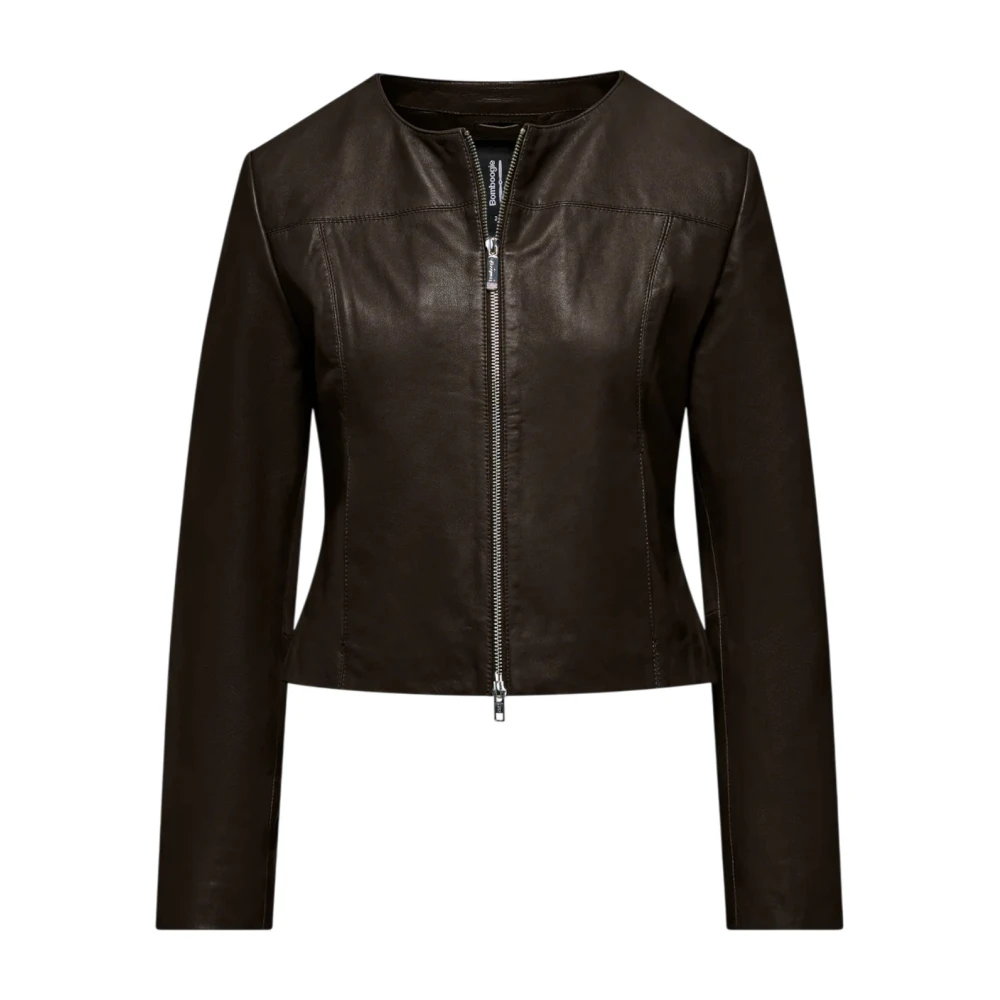 Bomboogie Damen Braun - Galy Lederjacke - Jackets - Xl