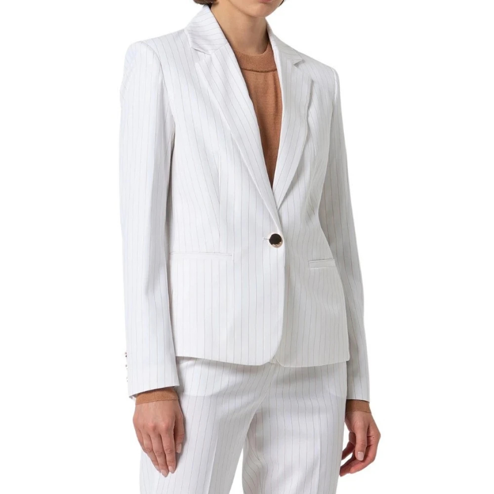 Fracomina Damen Weiß - Blazer Jacke - Jackets - S