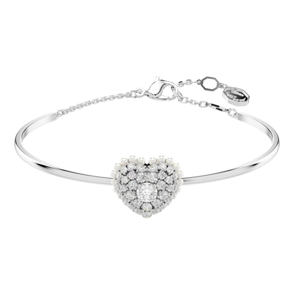 Swarovski Armreif Idyllia E Heart, Silber Metall für Damen 5684385, Christ - Bild 4
