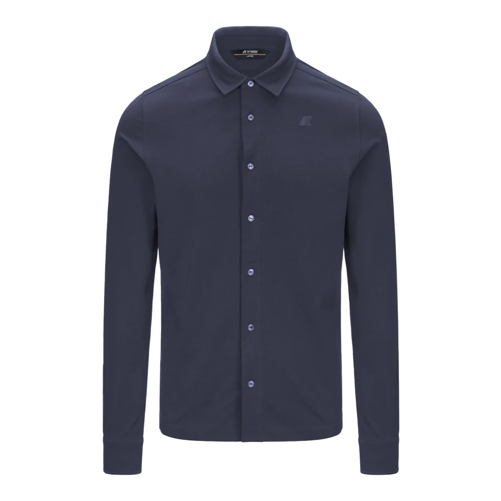 K-Way Herren Blau - Timothee Piqué Freizeit Hemd - Shirts - M