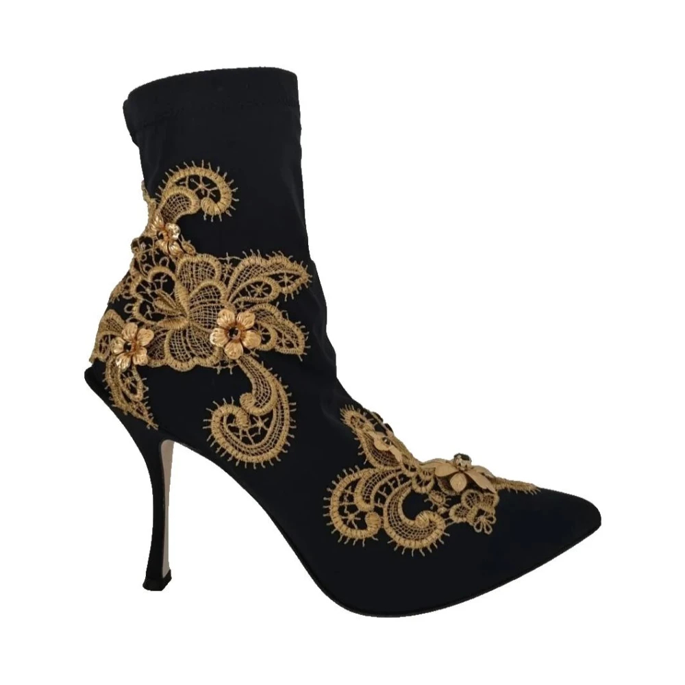 Dolce & Gabbana Damen Schwarz - Lori Stiefeletten - Shoes - K - 37 Eu