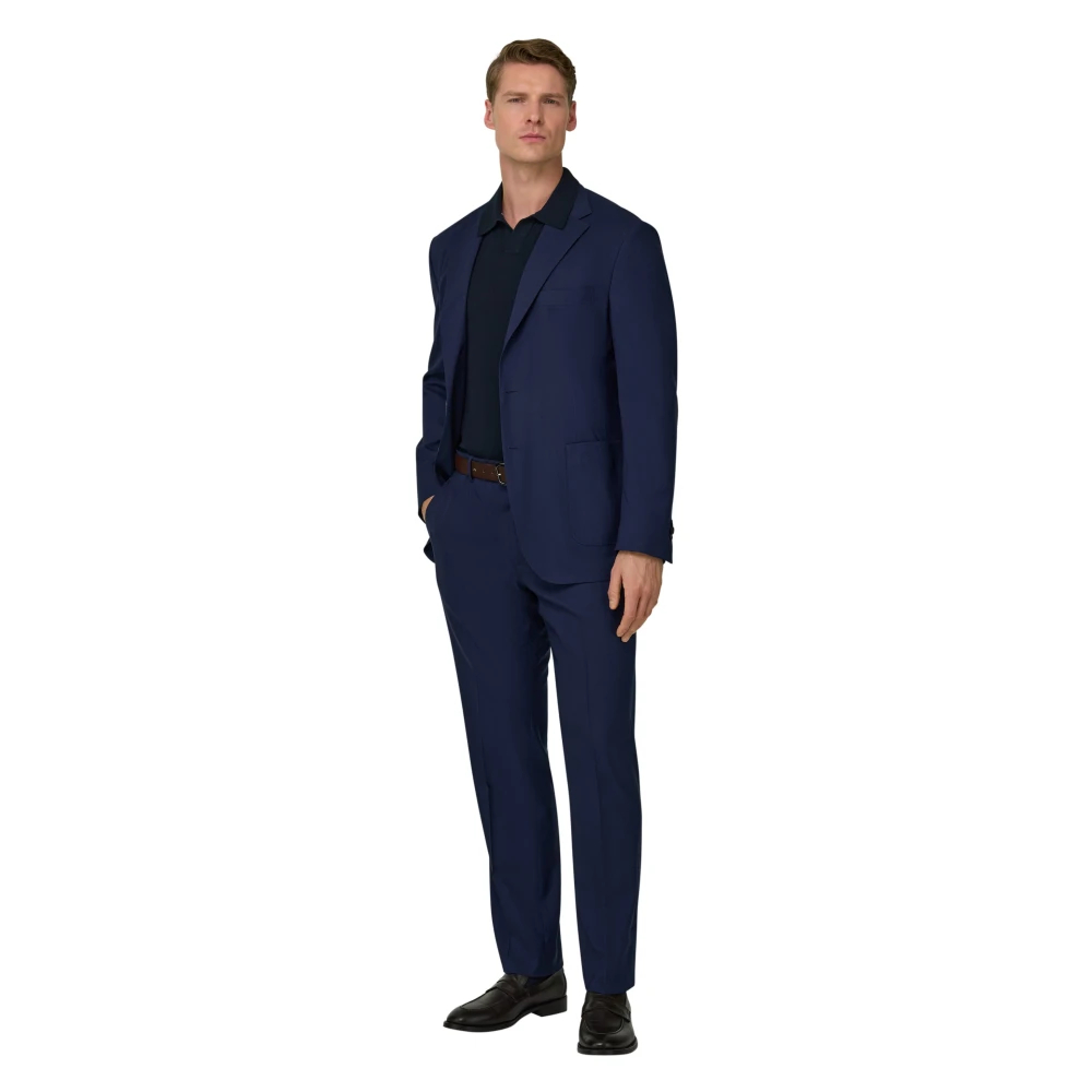 Boggi Milano Herren Blau - Parma Anzug Aus Reiner 120Er Wolle - Suits - L