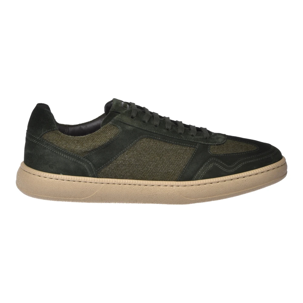 Baldinini Herren Grün - Suede Leather And Fabric Trainers - Shoes - 42 Eu