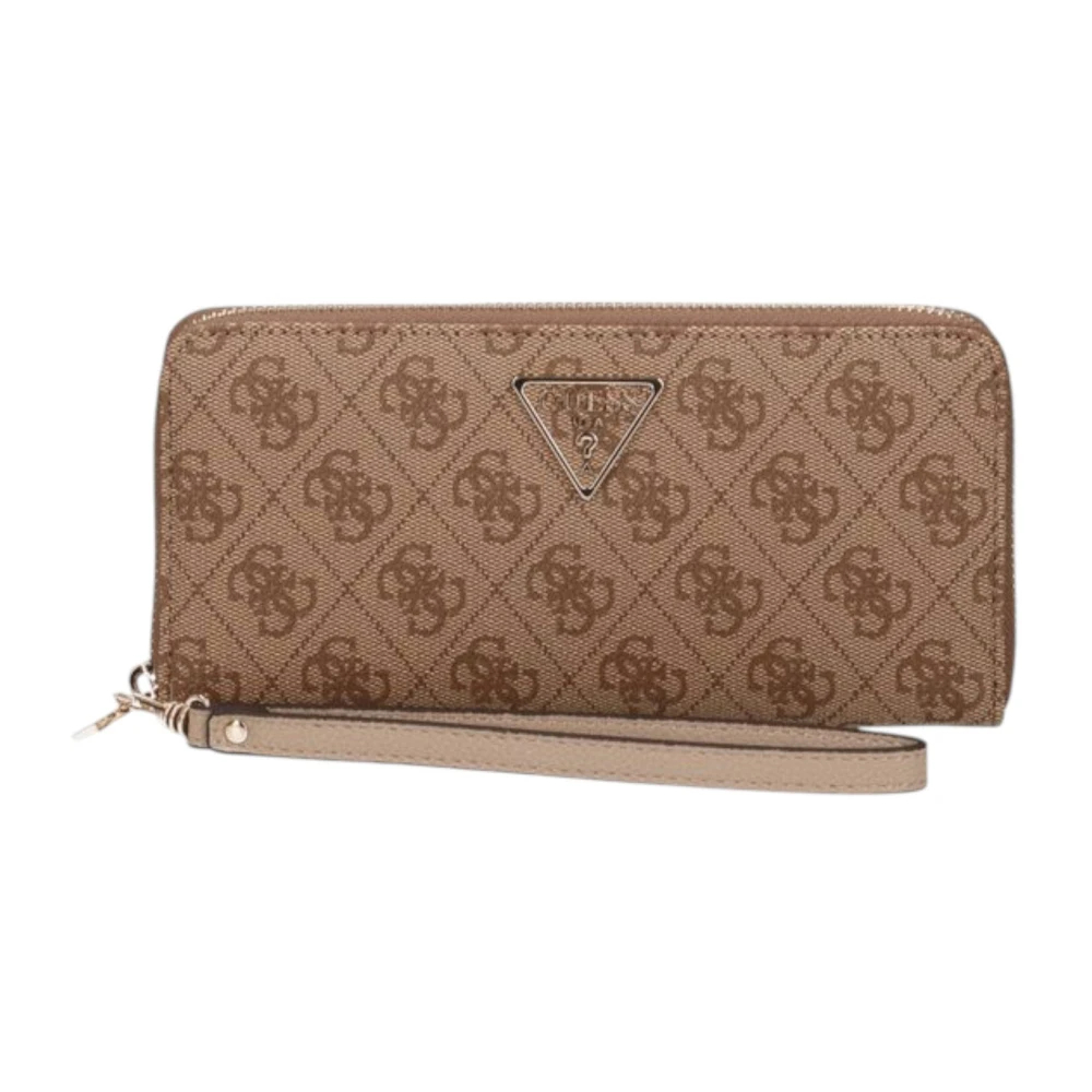 Guess Damen Langbörse Laurel Ii Slg Large Zip Around (Swsg) Latte Logo - Image 3