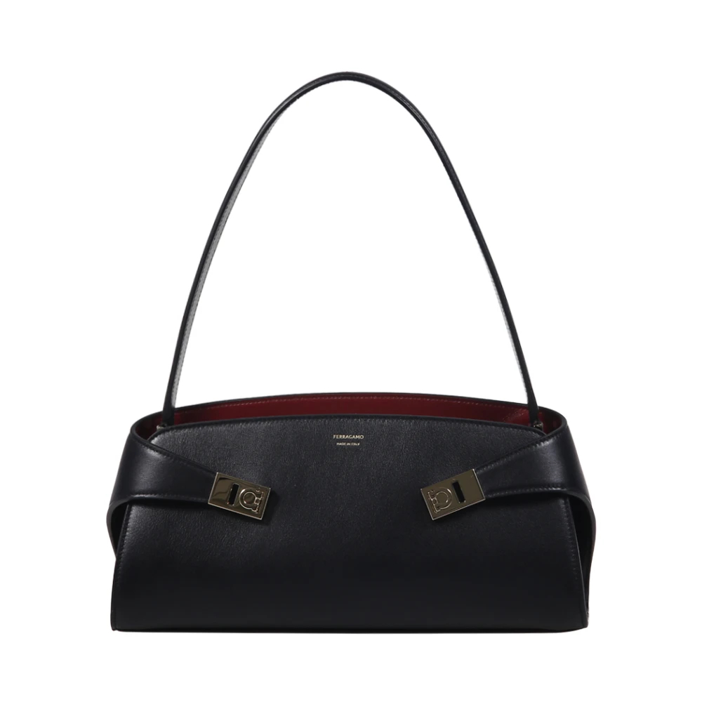 Ferragamo - Hug Soft Bicolor Bag - Bags - Damen - Schwarzk - One Size