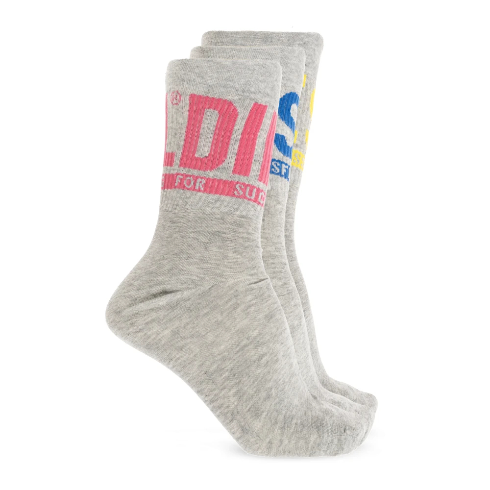 Diesel Herren Grau - Skm-Ray-Threepack Socken - Underwear - L