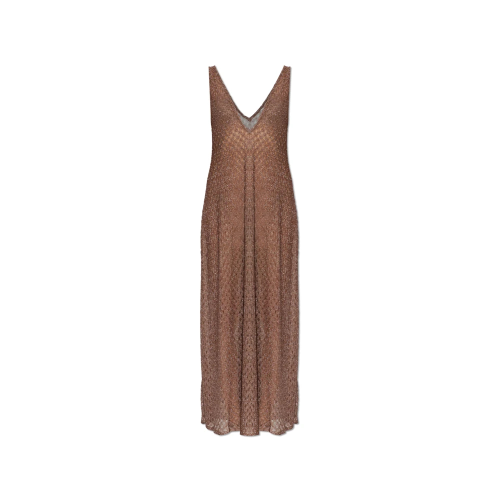 Missoni - Strandkleid Mit Metallischem Lurexfaden - Dresses -Damen -Braun -S