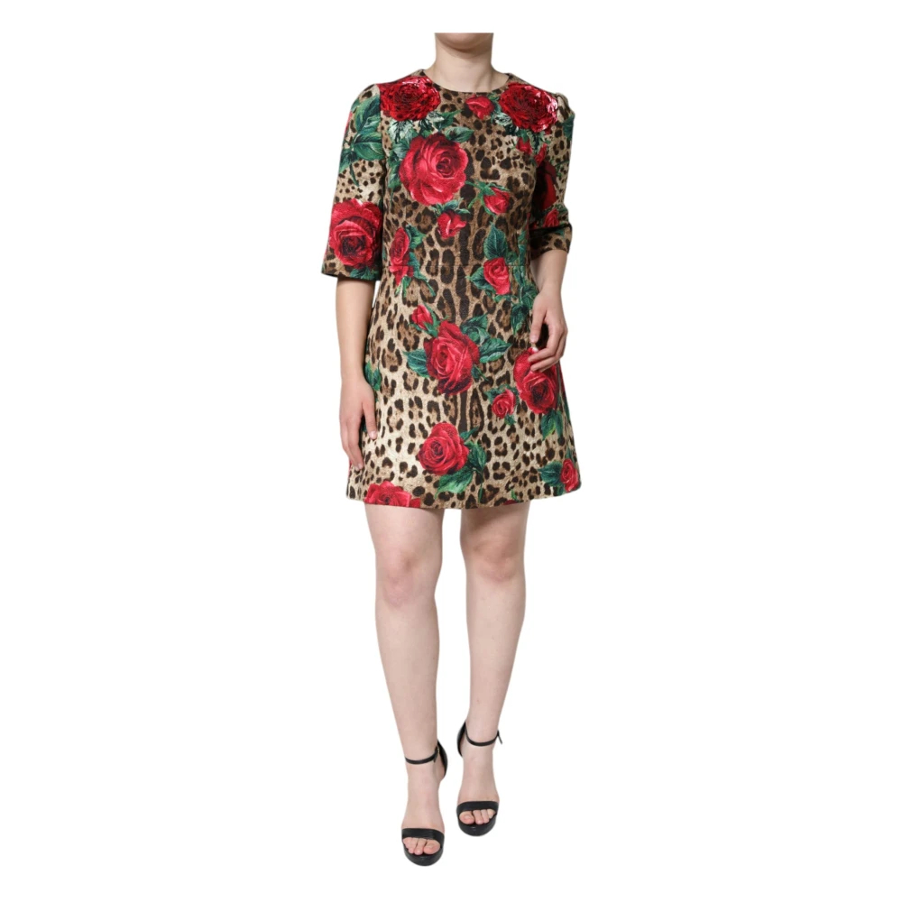 Dolce & Gabbana Damen Multicolor - A-Linienförmiges Kurzes Kleid - Dresses - Mehrfarbig -S
