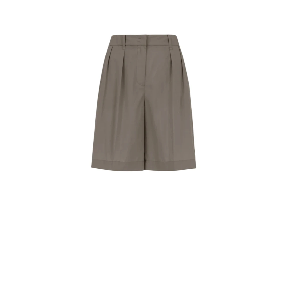 Bomboogie Damen Braun - Fließende Lyocell Bermuda-Shorts - Shorts - S
