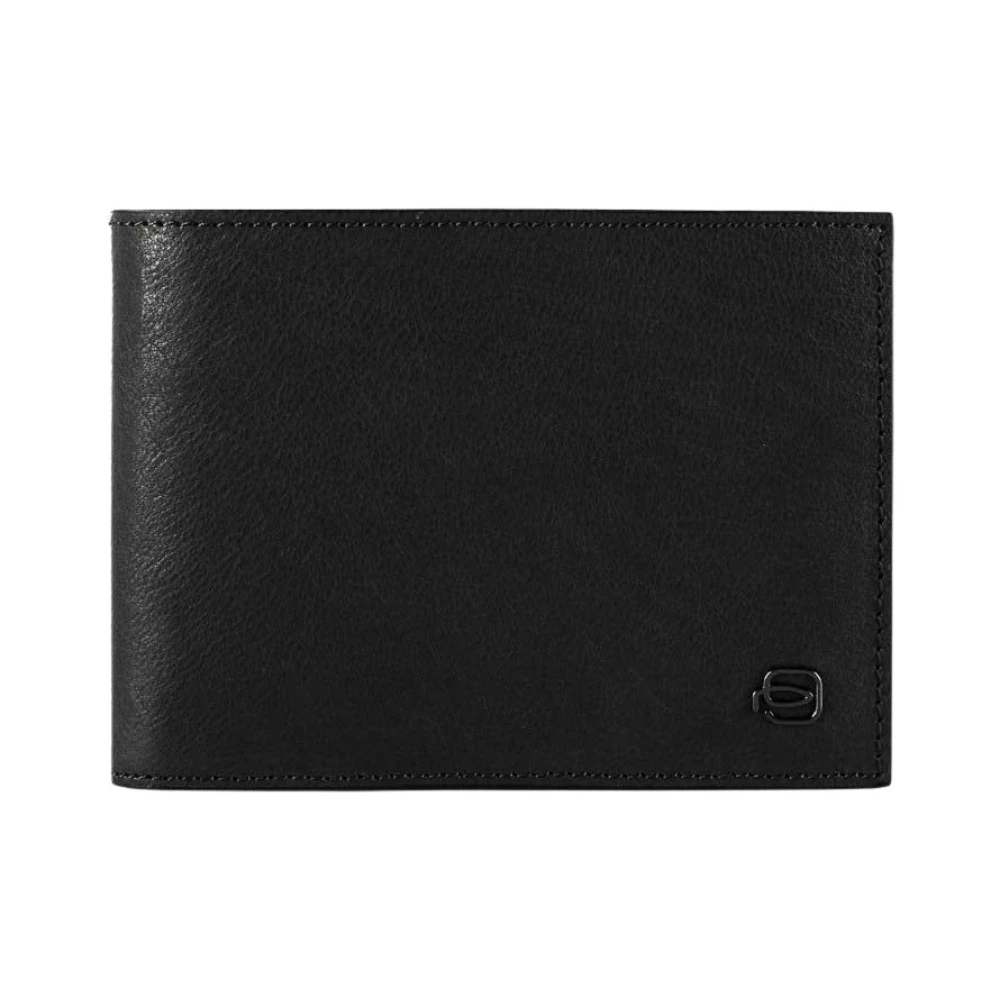 Piquadro Herren Schwarz - Leder Geldbörse Mit Münzfach - Accessories - K - One Size