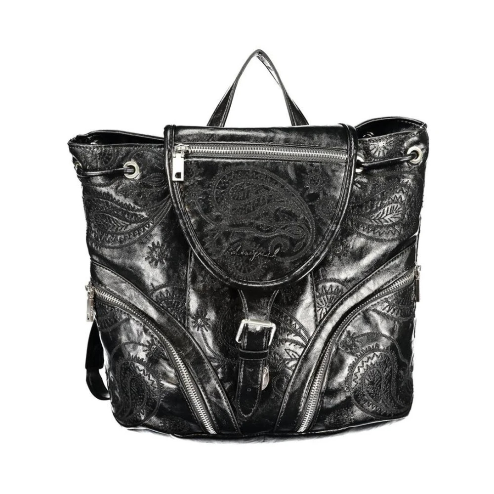 Desigual Damen Noir Rucksack Aus Leder Mini Rock - Bild 10