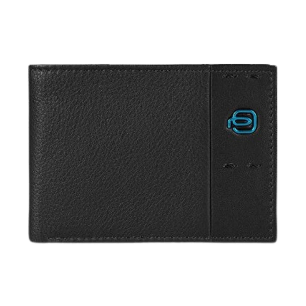 Piquadro Herren Schwarz - Es Lederportemonnaie Mit Münzfach - Accessories - K -One Size
