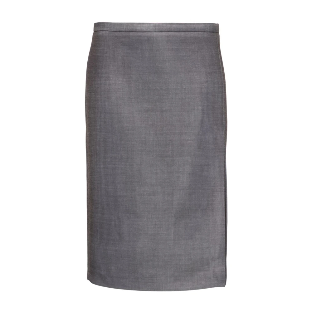 Philosophy Di Lorenzo Serafini Damen Grau - Er Midi-Rock Mit Seitenschlitz - Skirts - S