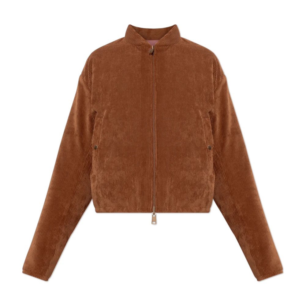 Moncler Blageon Wendebare Cord-Daunenjacke für Damen in Beige in Größe: 3 - Bild 4