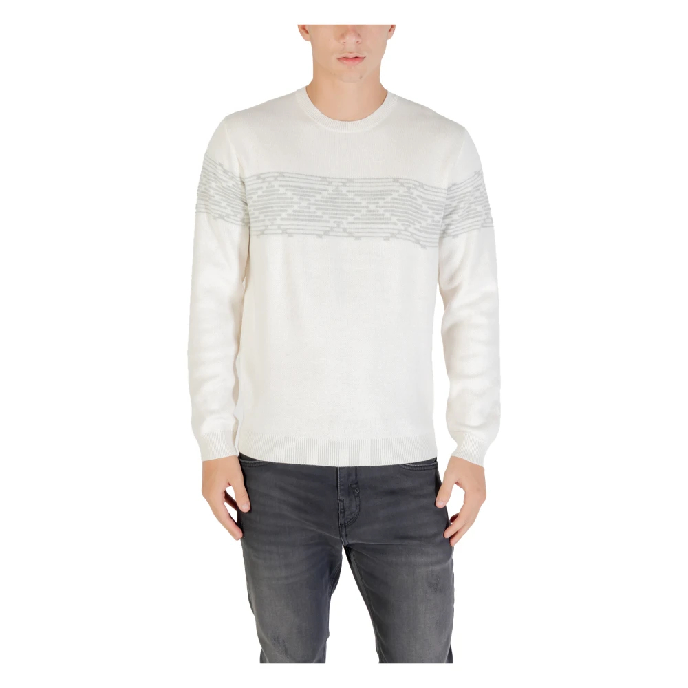 Antony Morato Herren Beige - Pullover Mit Geometrischem Muster - Knitwear - Xl