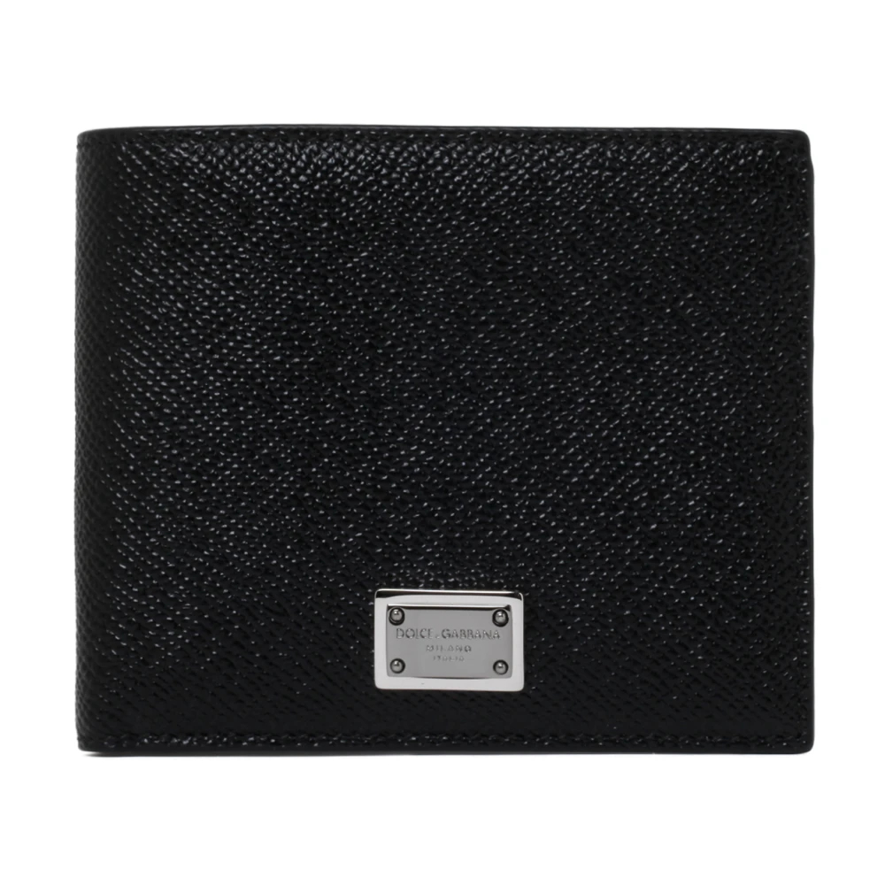 Dolce & Gabbana - Schwarzes Leder Bi-Fold Geldbörse - Accessories - Herren - Schwarzk - One Size - Bild 9