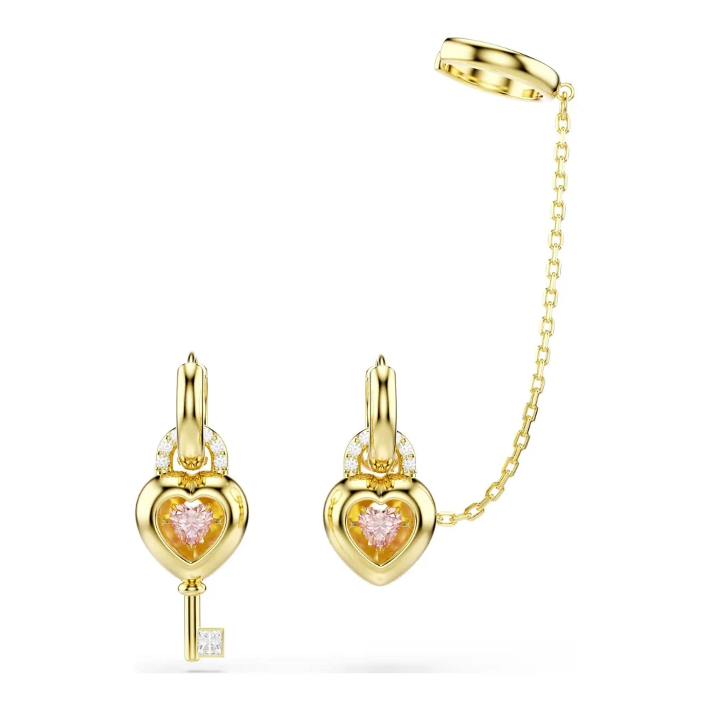 Swarovski Idyllia Kollektion, Mixed Cuts, Herz With Key, Rosa, 18k Goldfinish - Bild 6