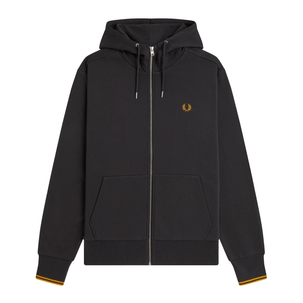 Fred Perry - Hooded Zip Through Anchor Grey/Golden - Zipper - Grau - S - 100% Baumwolle - Bild 5