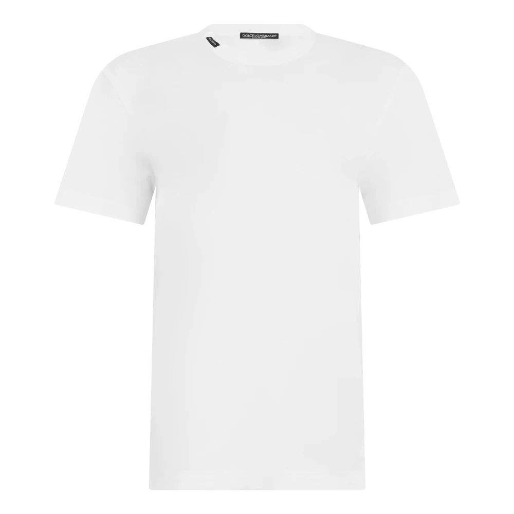DOLCE & GABBANA | White cotton jersey T-shirt with logo label | Man | 50 - Bild 6