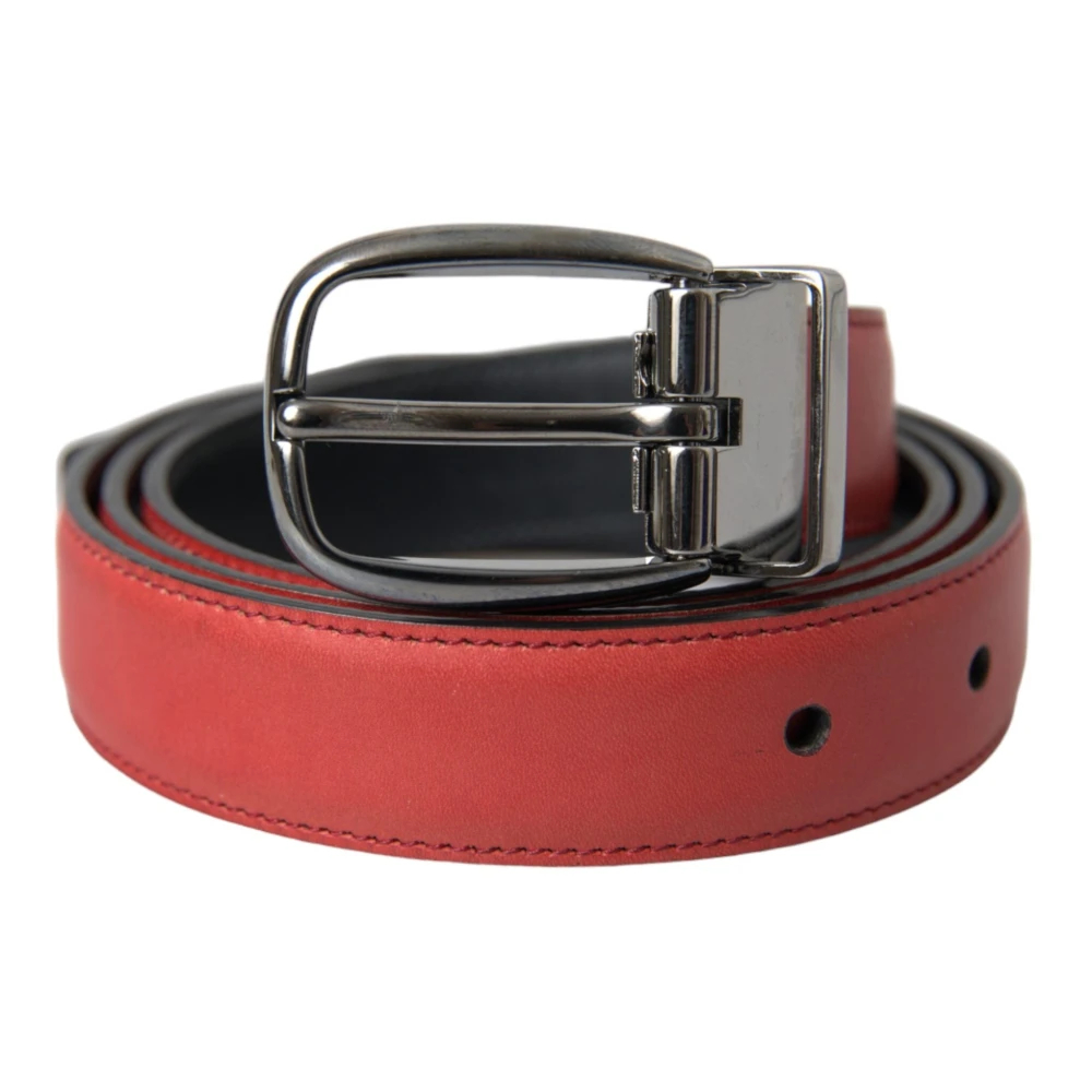 Dolce & Gabbana Herren Rot - Er Metall Schnalle Gürtel - Accessories - One Size