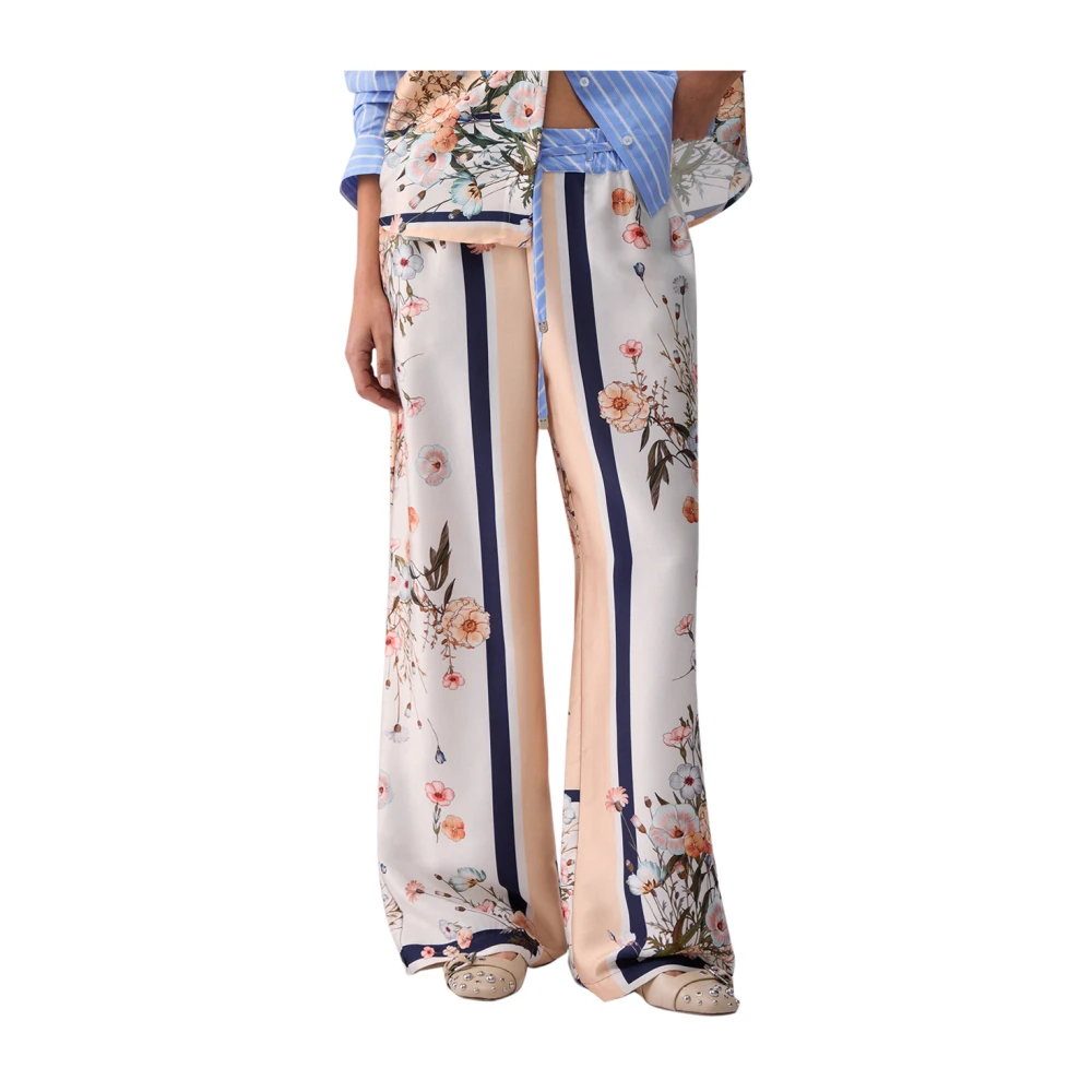 VAN GRAAF Liu Jo Collection Damen Vanille Stoffhose Mehrfarbig, Größe 40 - Bild 5