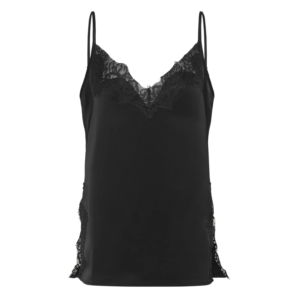 My Essential Wardrobe Damen Blusentops Schwarz Gr. 38 - Bild 4
