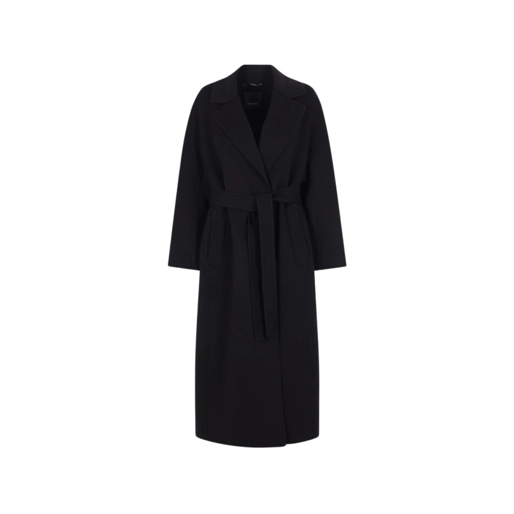 Max Mara - Gürtelmantel - Coats - Damen - Schwarzk - S