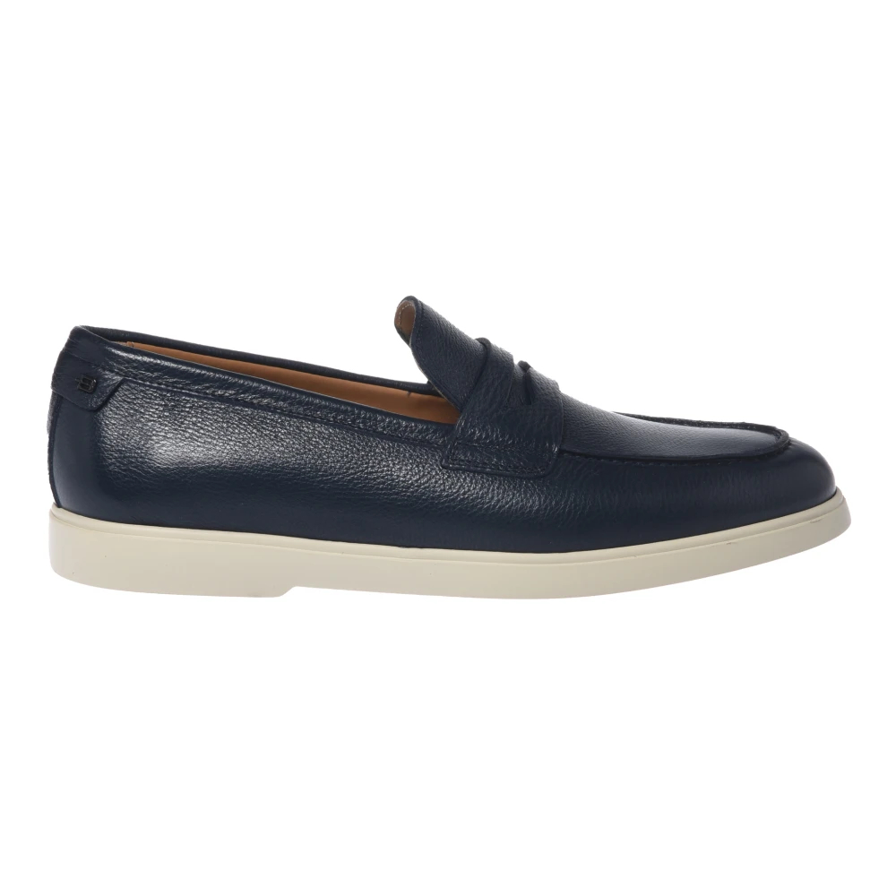 Baldinini Herren Blau - Er Loafer Aus Gewalktem Leder - Shoes - 40 Eu