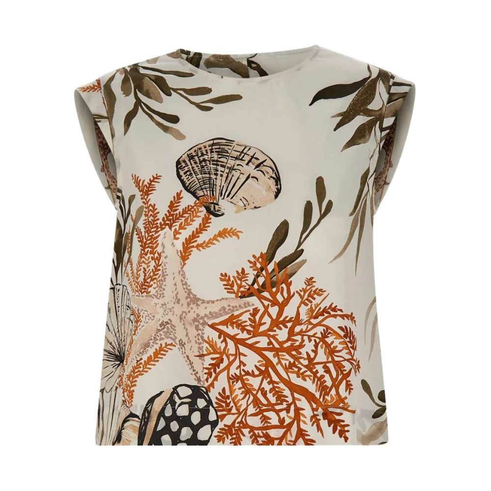 Marella Damen Multicolor - Affine Bluse - Blouses & Shirts - Mehrfarbig - L