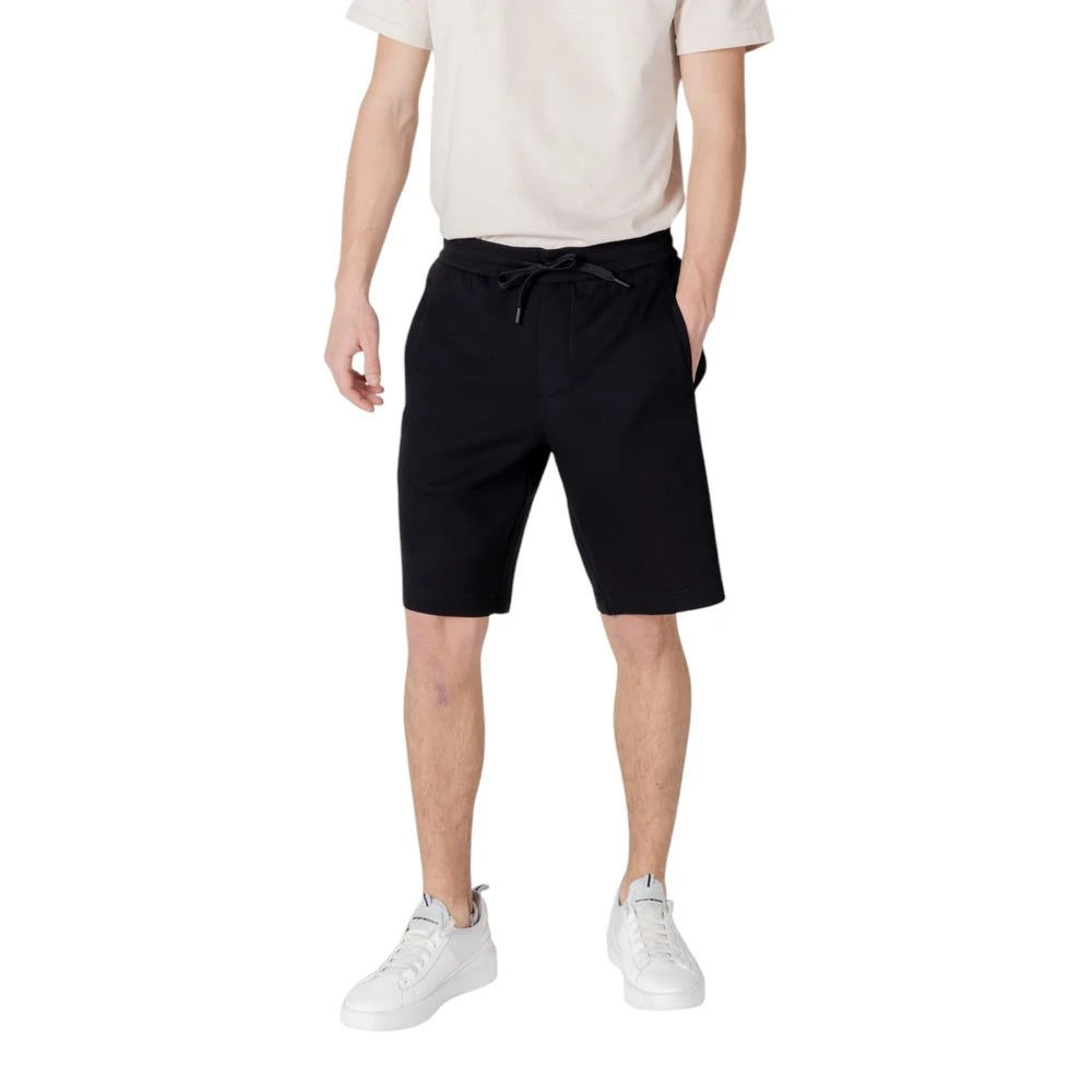 Armani Exchange - Schwarze Shorts Mit Schnürung Und Taschen - Shorts - Herren - Schwarzk - Xs - Bild 6