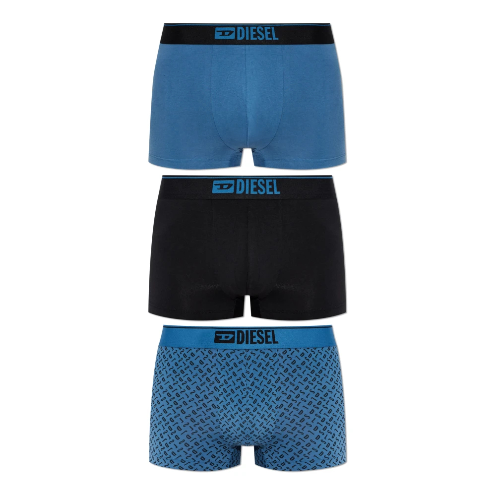 Diesel Herren Schwarz - Damien D Box Boxer Briefs Trio - Underwear - K - M