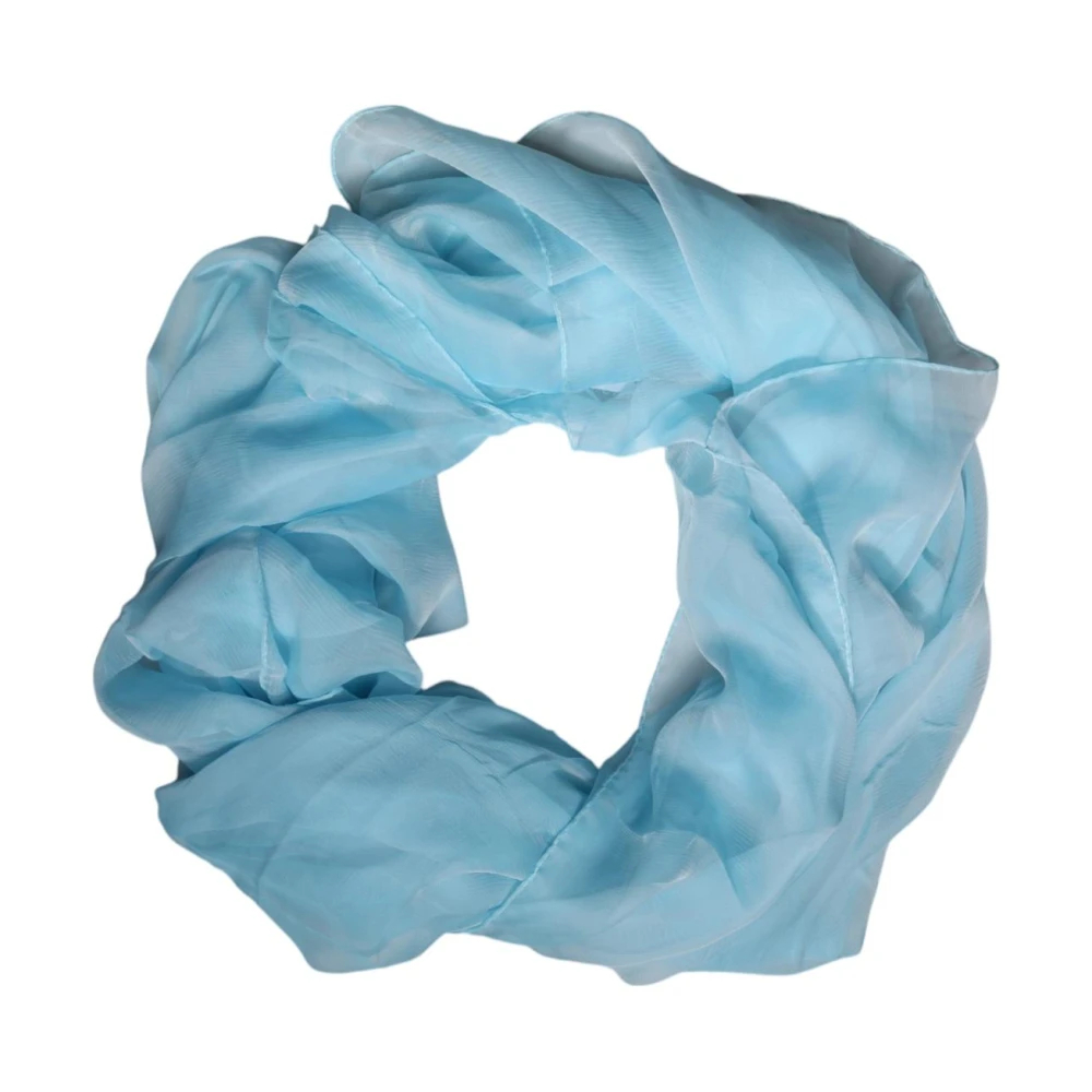 Dolce & Gabbana Damen Hellblau Seidenschal Vielseitiges Accessoire Einheitsgröße - Bild 3