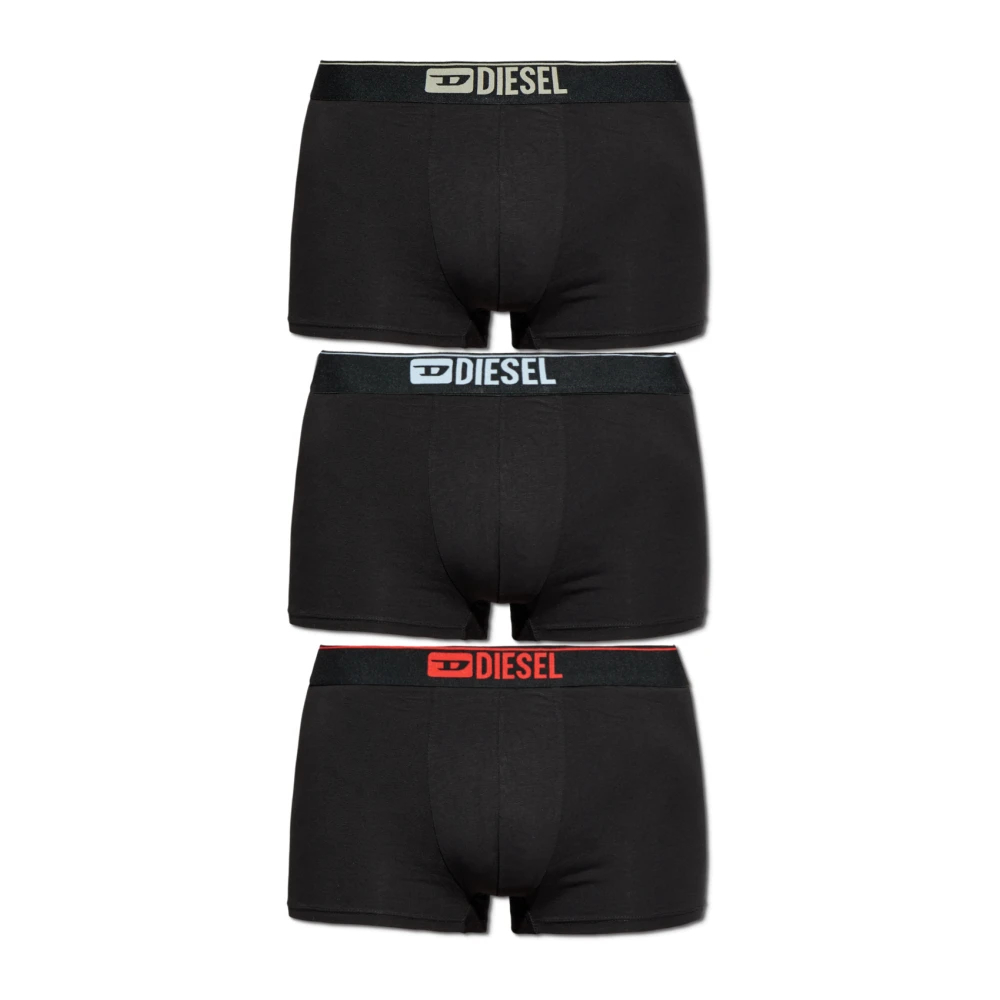 Diesel Herren Schwarz - Boxershorts Im Dreierpack - Underwear - K - Xl