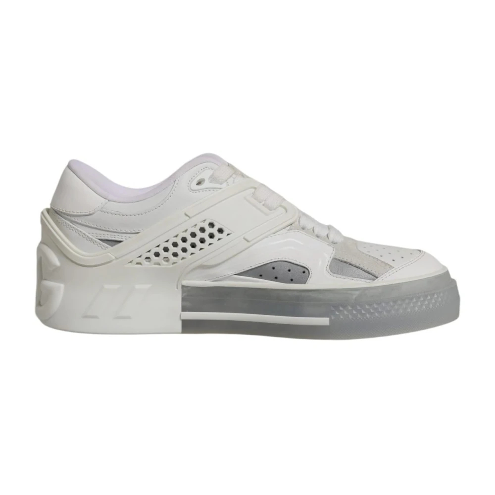 Dolce & Gabbana Herren Weiß - Portofino Spitze Ledersneakers - Shoes - 39 Eu