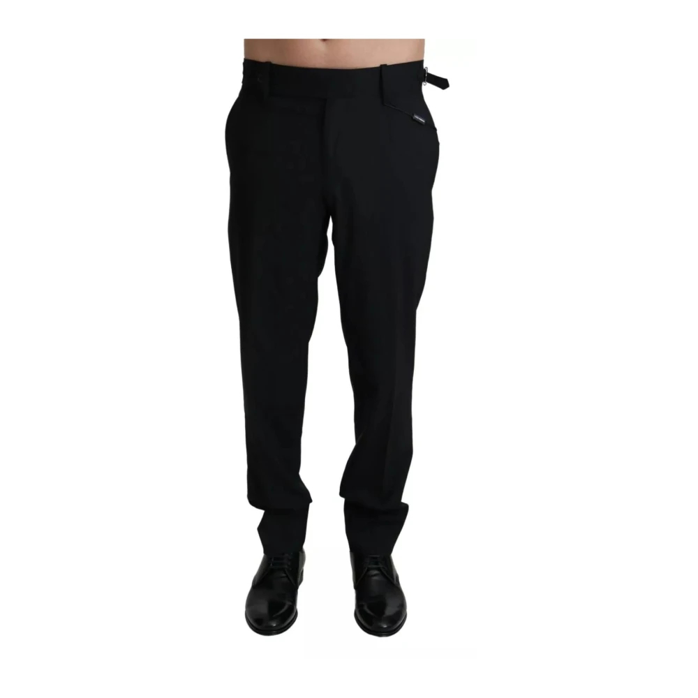 Dolce & Gabbana Herren Schwarz - E Wollkleiderhose - Trousers - K - M