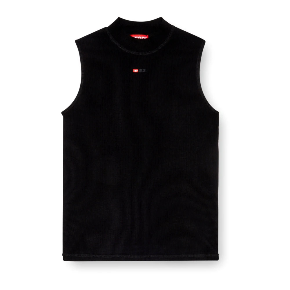 Diesel Damen Schwarz - T-Mokky Mock Neck Top - Tops - K -M