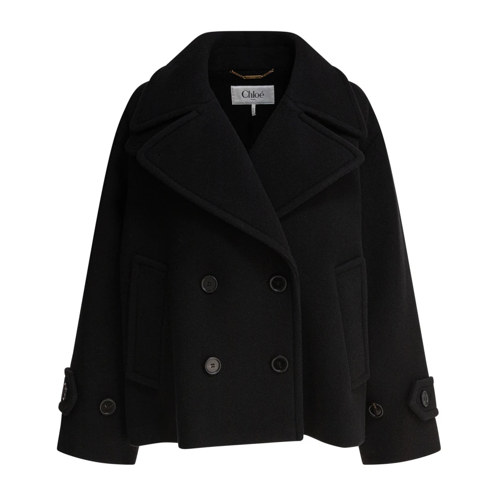 Chloé , Damen, Mäntel, Schwarzk, Xs - Bild 7