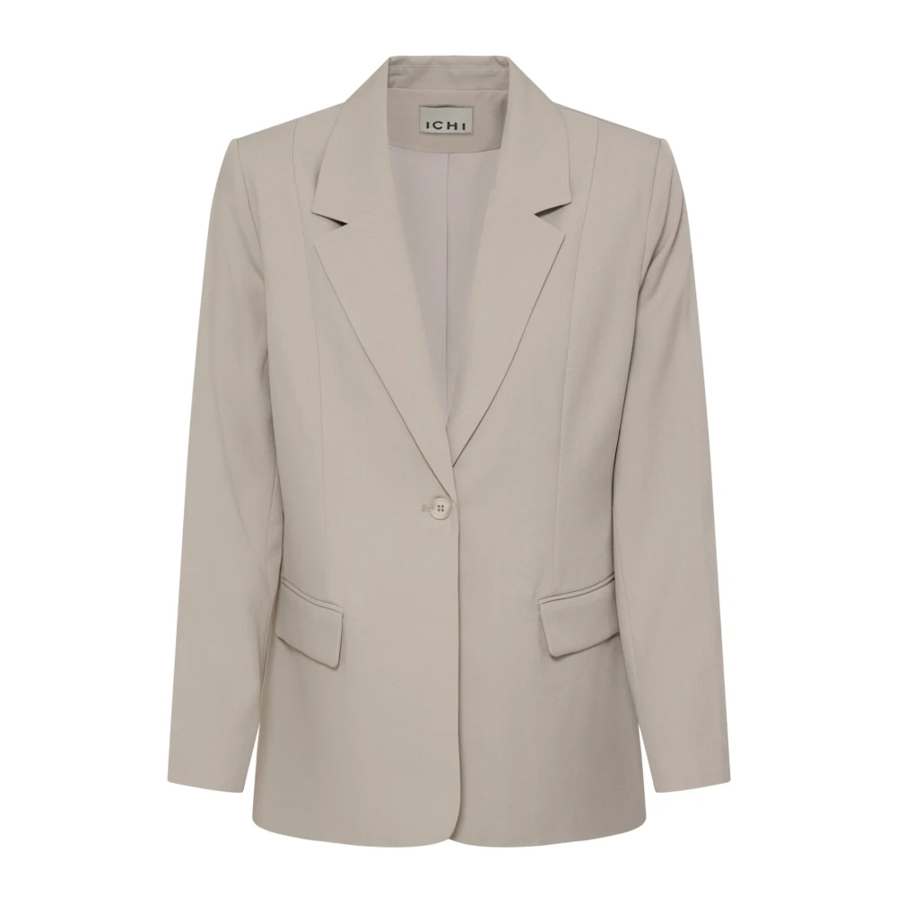 VAN GRAAF Ichi Damen Ecru Blazer Ihfava Weiß, Größe 42 - Bild 4
