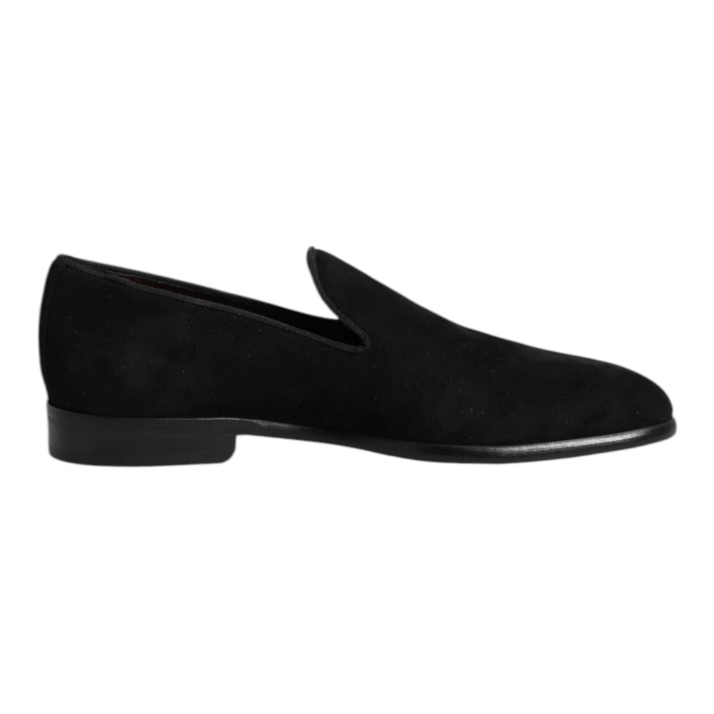 Dolce & Gabbana - Leonardo Wildleder-Loafer - Shoes - Herren - Schwarzk - 39 1/2 Eu - Bild 4