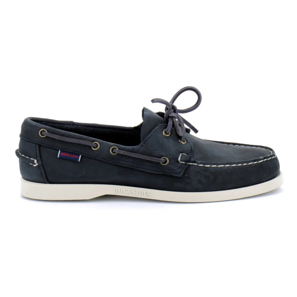 Sebago Herren Blau Bootsschuhe Docksides - Bild 3