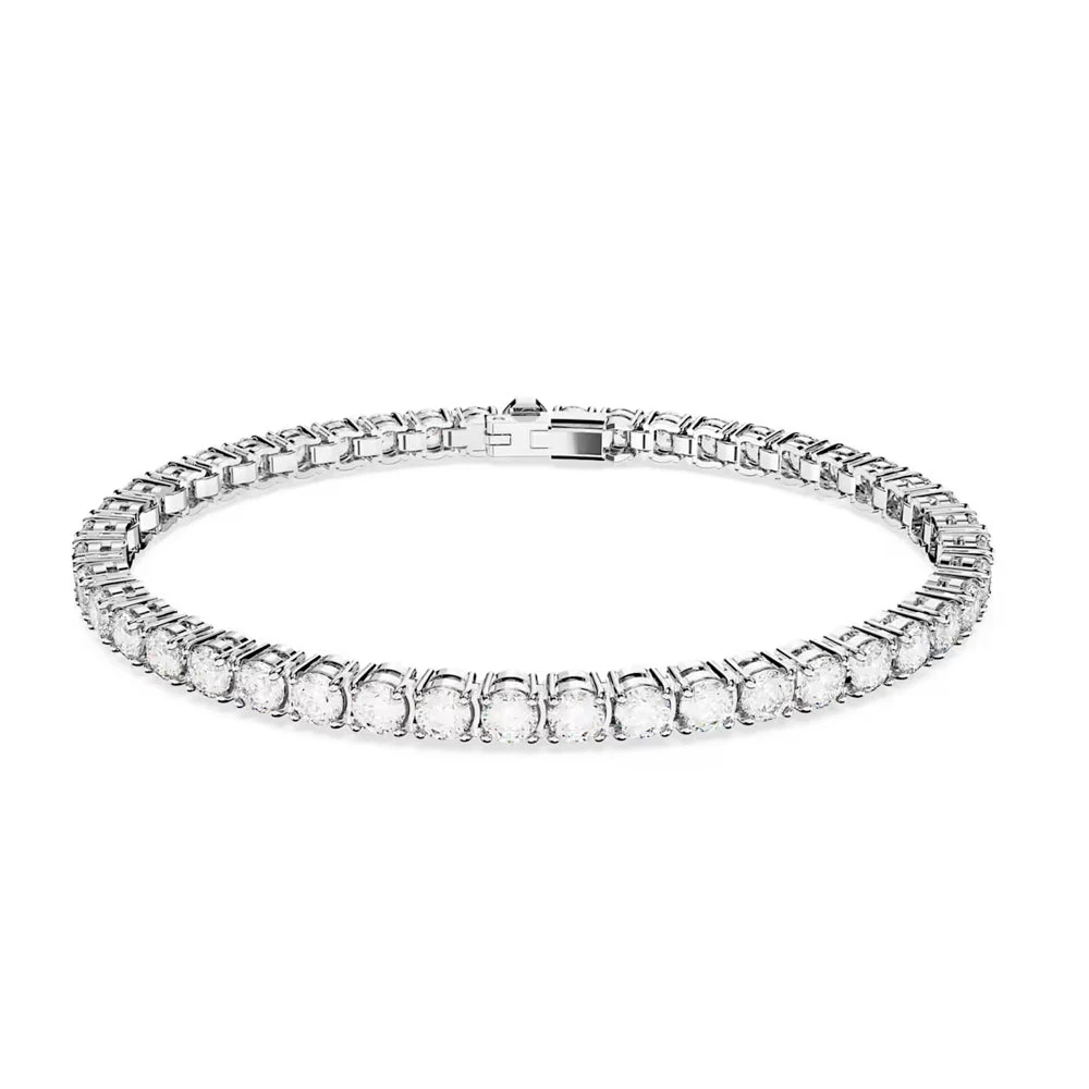 Swarovski Damen Weiß Matrix Tennis Kleines Armband 5648936 - Bild 5